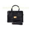 Black oversized Womens Leather Tote Bags , Croco Embossed Pattern