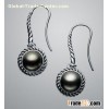 David Yurman Black Pearl Cable Wrap Drop Earrings