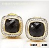 David Yurman 11mm Black Onyx Albion Earrings
