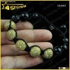 new CZ crystal clay disco ball micro pave micro pave CZ disco ball bead shamballa adjustable bracele