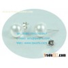 10-11mm white bread freshwater pearl studs earrings