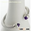 David Yurman 7mm Amethyst Silver Ice Bracelet