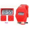 Red Free Swimming Silicone Ultra Thin Digital Watch Water Resistant 1 ATM or 3 ATM