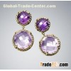 David Yurman Amethyst Chatelaine Earrings, 8mm and 12mm drop earring