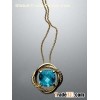 David Yurman 11mm BlueTopaz Infinity Cushion Pendant