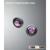 David Yurman 6mm Amethyst Color Classics Earrings