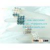 wholesale multi-color triple row freshwater pearl stretch ring