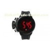 3 ATM One Point Touch Screen LED Watch Rubber Digital Unisex Wristwatch
