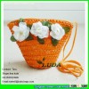 LDMC-015 2016 fashion floral straw handbag for yong girls