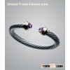 David Yurman 7mm Amethyst Color Classics Bracelet ,Cable Classics Bracelet