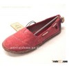 canvas flat V cuff shoe for ladies