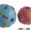 Footprint Pattern Vinyl Ball Dog Toys