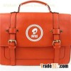 Tape Decorated Pu Laptop Bag
