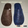 Micropu Embroidered Flash Indoor Slipper