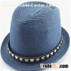 Fashion Raffia and Paper Straw Fedora Hats for Ladies