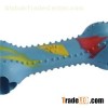 Rubber Small Spike Hollow Bone Shape Dog Toy