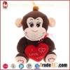 Stuffed Monkey With Red Heart