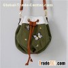 Embroider Canvas Bucket Bag