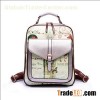 Silk Print Pu Laptop Bag