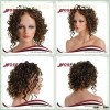 short curly synthetic lace front wig ---MCL-028