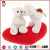 Stuffed White Bears With Red Heart