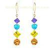 Elegant designs custom logo 925 sterling silver dangle earrings jewerly