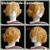 short yellow cosplay wig