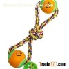 Cotton Rope With Smile Tennis Ball