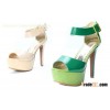 high heeled lady wedding shoe
