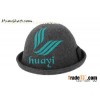 handmade black felt bowler crazy hat for sale