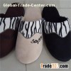 Simple Japanese Style Woman Warm Soft Slipper