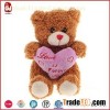 Plush Teddy Bear With Embroidered Heart