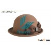 cheap top round bowler hat with ribbon for sale