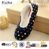 Printed Coral Fleece Bowknot Dance Shoes