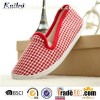 Red-white Canvas Woman Casual Shoes