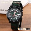 Rubber Strap Japan Quartz Chronograph Army Watch