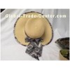 2016 Hot Sale Large Brimmed Lady Fashion Summer Straw Hat with Bowknot