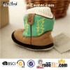 Suede Fabric Embroider Cashmere Child Shoes