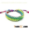 Woven Metal Friendship bracelet rainbow