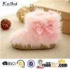Plush Bowknot Child Shoes