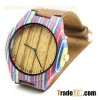 Skateboard Wood Colorful Watch For Man And Woman