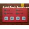 Custom made Red Plastic Membrane Switch Overlay 200HZ - 1500HZ
