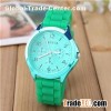 Silicone Strap Alloy Geneva Watch