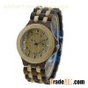 Fashion Red And Black Wood Watch