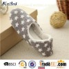 Grey Coral Fleece Dance Shoes