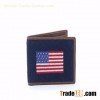 An American Flag On Needlepoint Wallets