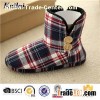 Plaid Cloth Lady Boots