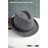 100% Wool Fedora Tribly Hat with Bowknot