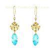 OEM/ ODM rhodium / white gold / yellow gold silver dangle earring jewerly