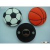ball design bottle opener with PVC coated